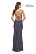 La Femme 30436 Scoop Neckline High Slit Dress