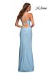 La Femme 30436 Scoop Neckline High Slit Dress