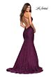 La Femme 30467 Crisscross Back Mermaid Lace Dress