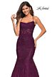 La Femme 30467 Crisscross Back Mermaid Lace Dress