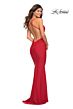 La Femme 30471 Criss Cross Back Sweetheart Neck Dress