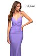 La Femme 30471 Criss Cross Back Sweetheart Neck Dress