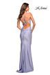 La Femme 30477 V-Neck Spaghetti Strap Dress
