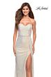 La Femme 30497 Sweetheart Neck Side Slit Dress
