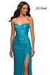 La Femme 30497 Sweetheart Neck Side Slit Dress