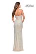 La Femme 30497 Sweetheart Neck Side Slit Dress