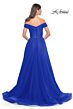 La Femme 30498 High Slit Off The Shoulder Ruched Dress