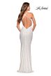 La Femme 30523 Criss Cross Back V-Neck Sequin Dress