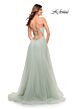 La Femme 30536 A-Line Ruched Surplice Bodice Dress