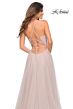 La Femme 30536 A-Line Ruched Surplice Bodice Dress
