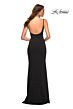 La Femme 30541 Spaghetti Strap Scoop Back Dress