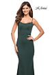 La Femme 30541 Spaghetti Strap Scoop Back Dress