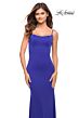 La Femme 30541 Spaghetti Strap Scoop Back Dress