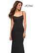 La Femme 30541 Spaghetti Strap Scoop Back Dress