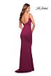 La Femme 30541 Spaghetti Strap Scoop Back Dress