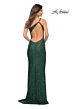 La Femme 30562 Exposed Back One Shoulder Sequin Dress