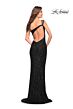 La Femme 30562 Exposed Back One Shoulder Sequin Dress