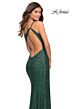 La Femme 30562 Exposed Back One Shoulder Sequin Dress