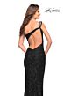 La Femme 30562 Exposed Back One Shoulder Sequin Dress