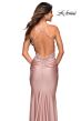 La Femme 30596 Rhinestone Embellished Crisscross Open Back Dress