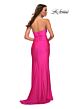 La Femme 30600 Strapless Sweetheart Neck Side Slit Dress