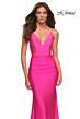 La Femme 30601 Rhinestone Embellished Jersey Dress
