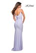 La Femme 30626 Low Back Ruched Jersey Fitted Dress