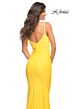 La Femme 30626 Low Back Ruched Jersey Fitted Dress