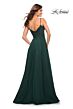 La Femme 30639 Illusion Corset High Slit Dress