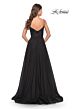La Femme 30639 Illusion Corset High Slit Dress