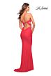 La Femme 30640 Spaghetti Strap Cutout Ruched Dress