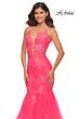 La Femme 30674 Sleeveless Court Train Dress