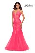 La Femme 30674 Sleeveless Court Train Dress