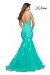 La Femme 30675 Plunging Neckline Scoop Back Dress