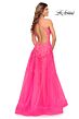 La Femme 30693 Sleeveless Crisscross Back Dress