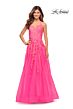 La Femme 30693 Sleeveless Crisscross Back Dress