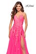 La Femme 30693 Sleeveless Crisscross Back Dress