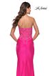 La Femme 30696 Ruched Mid-Back Strapless Sweetheart Dress