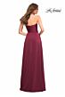 La Femme 30700 Strapless Ruched Bodice Dress