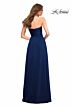 La Femme 30700 Strapless Ruched Bodice Dress