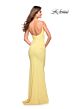 La Femme 30701 Beaded Straps Scoop Neckline Dress