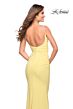 La Femme 30701 Beaded Straps Scoop Neckline Dress