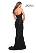 La Femme 30714 Strapless Sweetheart Neckline Sequin Dress