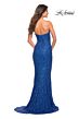 La Femme 30714 Strapless Sweetheart Neckline Sequin Dress
