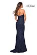 La Femme 30714 Strapless Sweetheart Neckline Sequin Dress