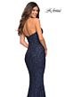 La Femme 30714 Strapless Sweetheart Neckline Sequin Dress