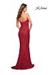La Femme 30714 Strapless Sweetheart Neckline Sequin Dress