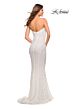 La Femme 30714 Strapless Sweetheart Neckline Sequin Dress