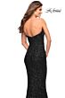 La Femme 30714 Strapless Sweetheart Neckline Sequin Dress