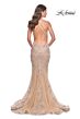 La Femme 30716 Criss Cross Back Lace Mermaid Dress